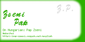 zseni pap business card